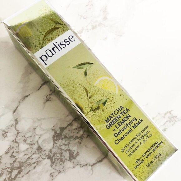 NIB Detoxifying Charcoal Mask, Matcha Green Tea + Lemon - Purlisse - Picture 10 of 16